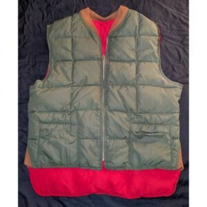 Vintage 50's Pioneer Sportswear Reversible Down Vest Medium
